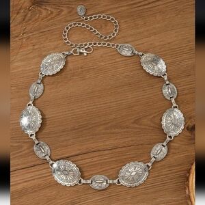 NWT Western Metal Concho Belt Cowboy Dress Chain Belt